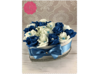Fehér - kék rózsa 