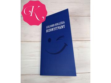 Legjobb kolléga bizonyítvány