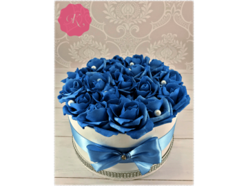 Kék rózsadoboz