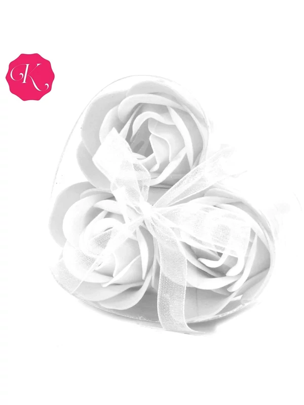 Szappanrózsa szív alakú díszdobozban