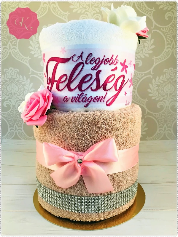 Törölköző torta &quot;Feleség&quot;