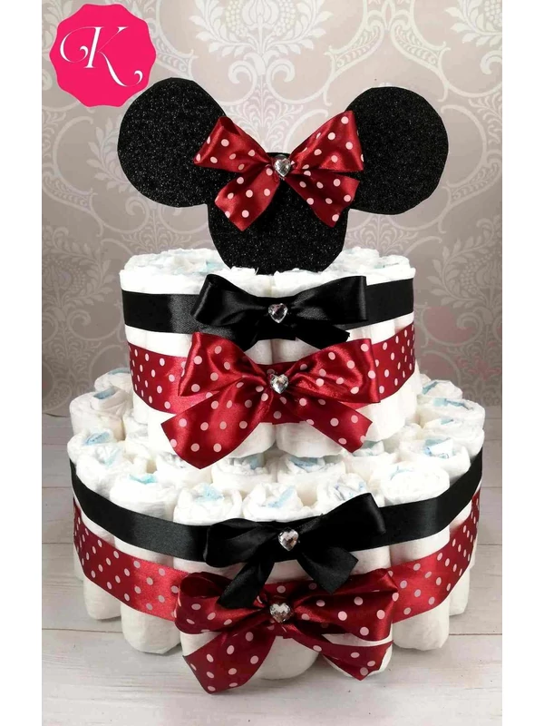 Minnie Mouse pelenkatorta 